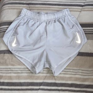 White Nike Women's High-Cut Tempo Shorts Size XS